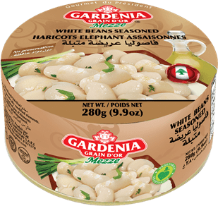 White beans seasoned
